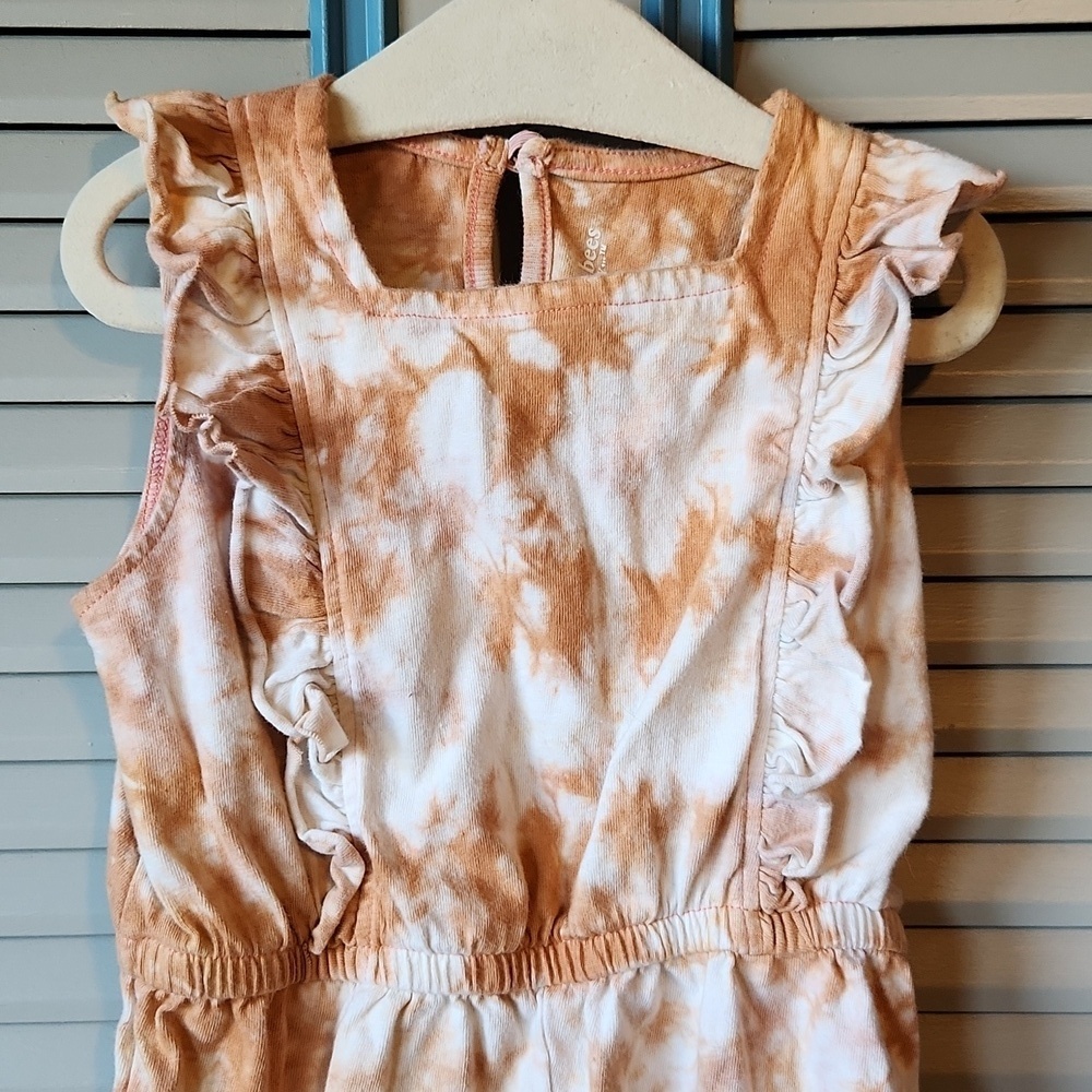 Burt’s Bees Baby Orange Tie-Dye Romper - Picture 3 of 12